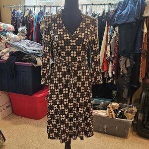 Banana Republic Faux Wrap Dress Sz M